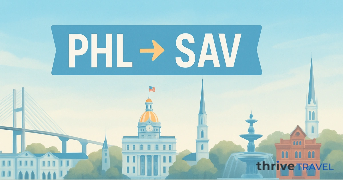 Philadelphia to Savannah