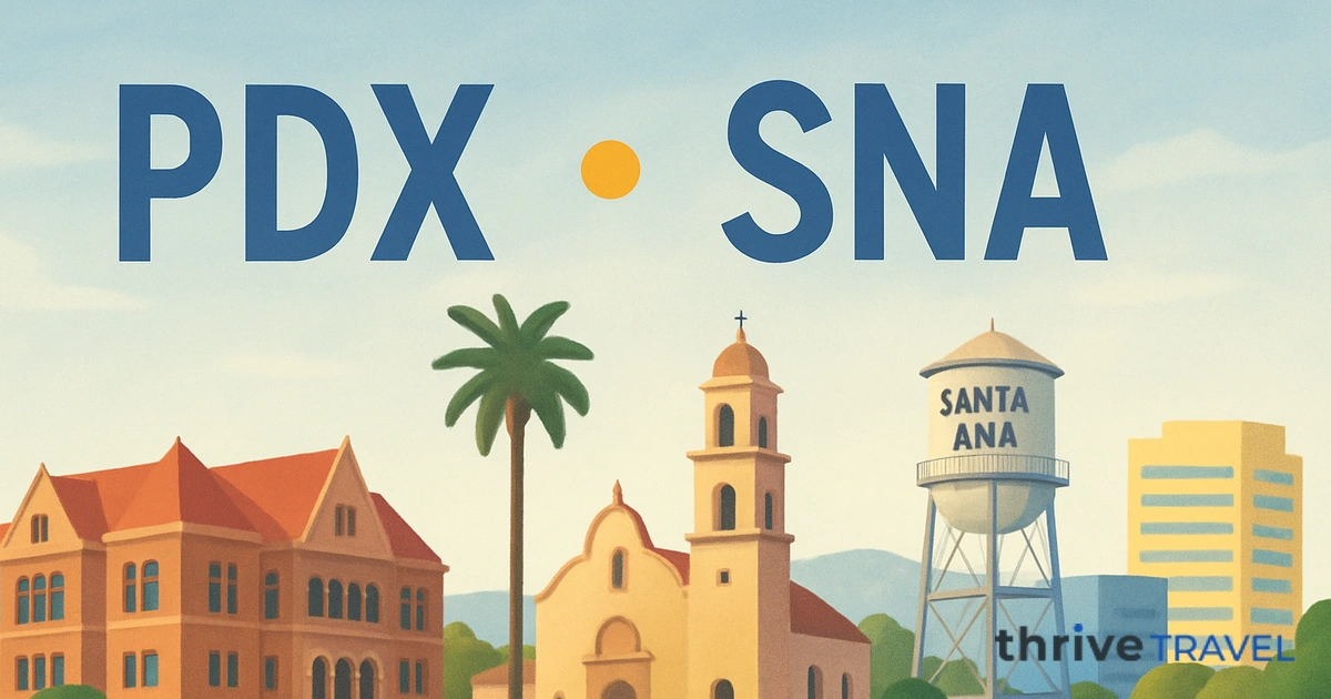 Portland to Santa Ana