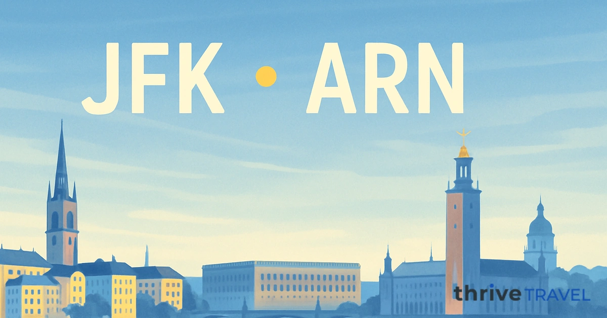New York to Stockholm