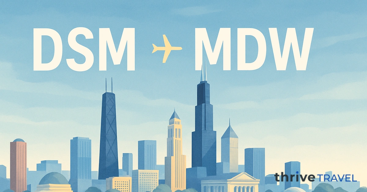 Des Moines to Chicago