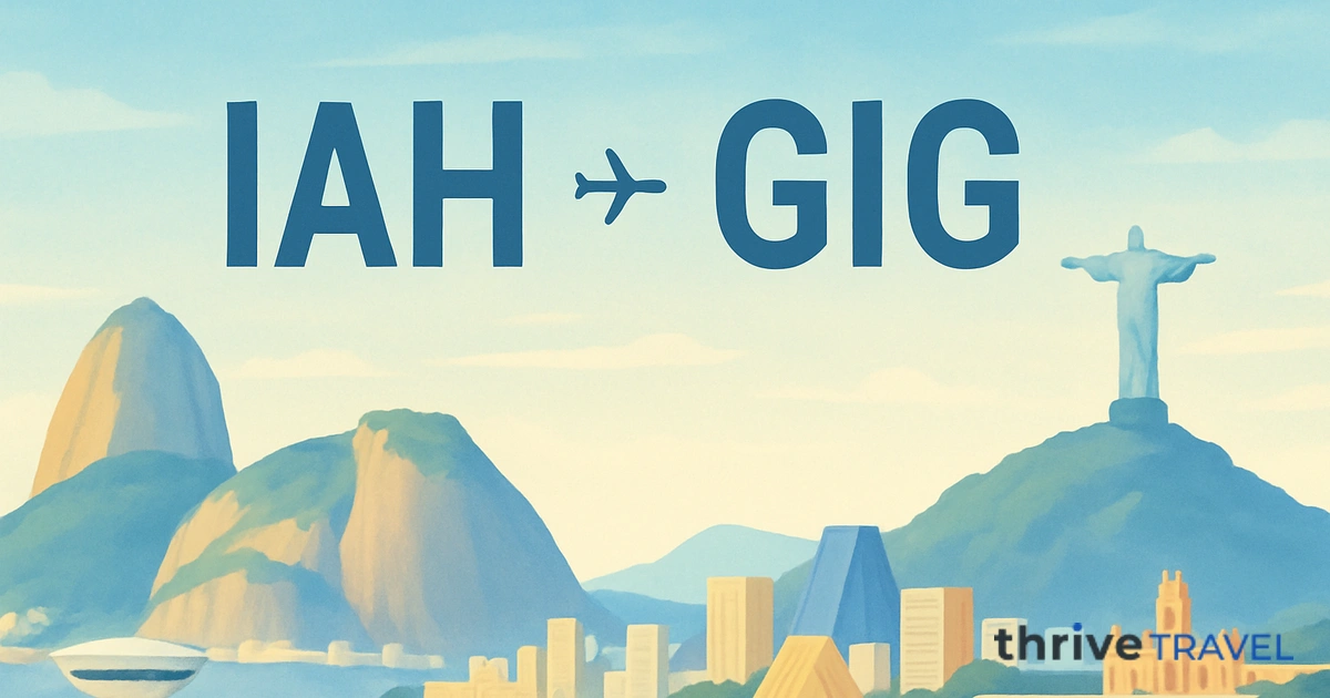 Houston to Rio de Janeiro
