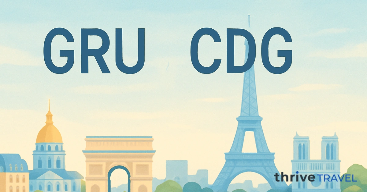 São Paulo to Paris