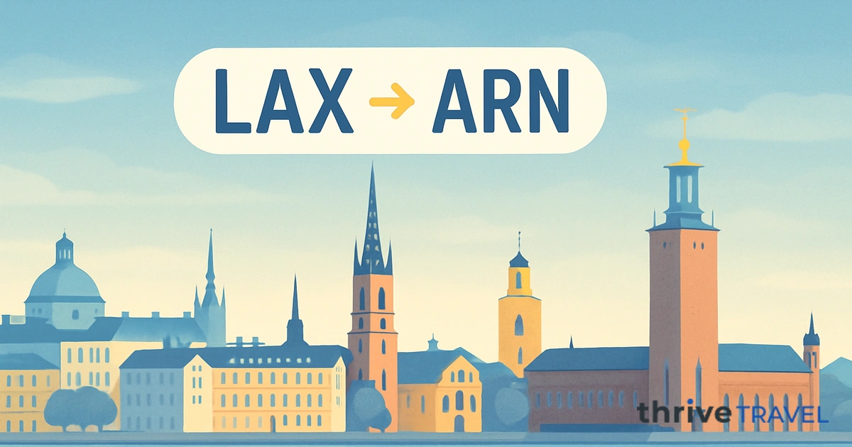 Los Angeles to Stockholm