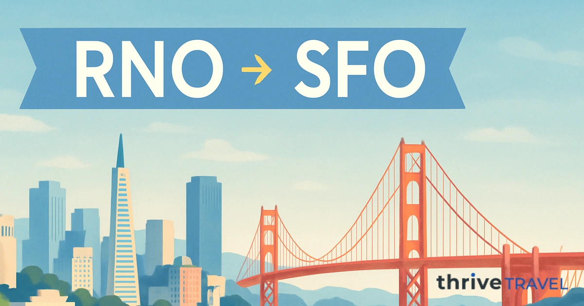 Reno to San Francisco