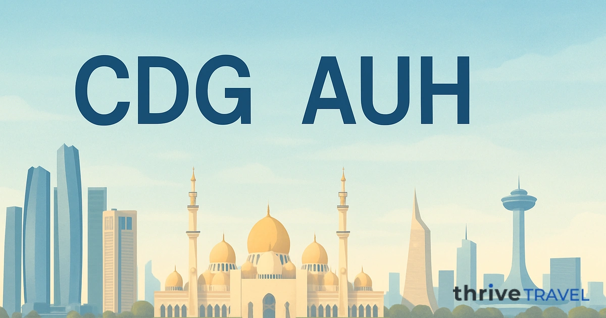 Paris to Abu Dhabi