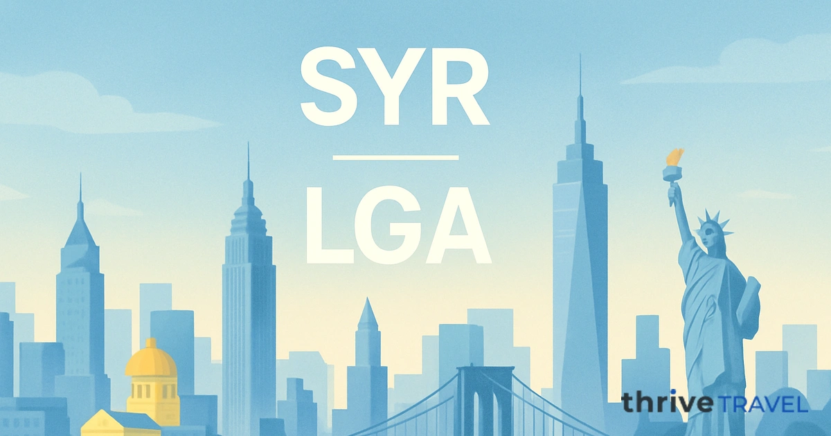Syracuse to New York