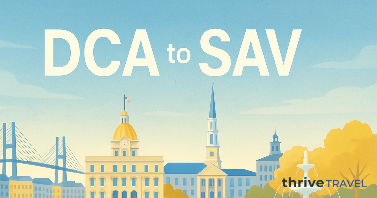 Washington to Savannah