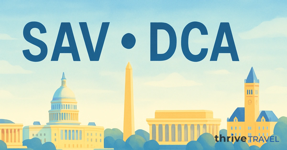 Savannah to Washington D.C.