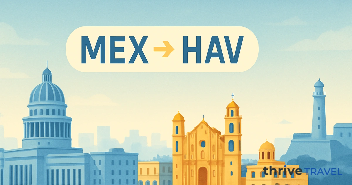 Mexico City to Havana