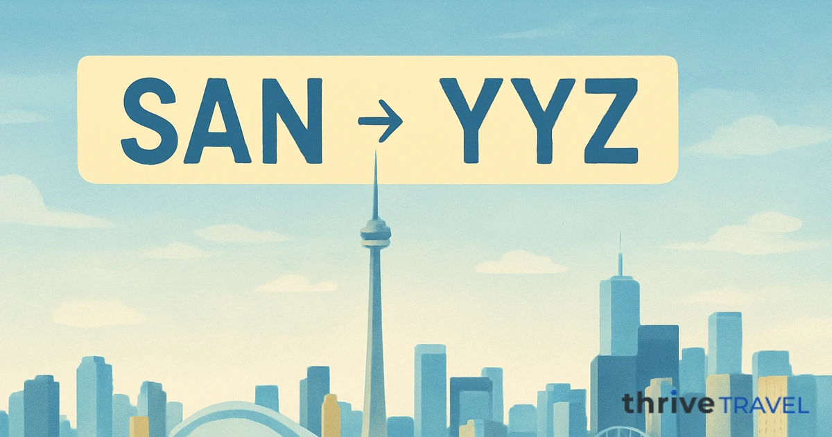 San Diego to Toronto