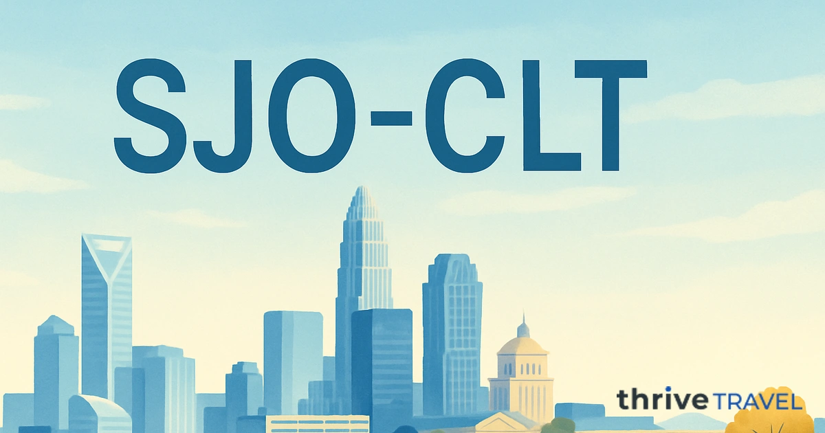 San José to Charlotte