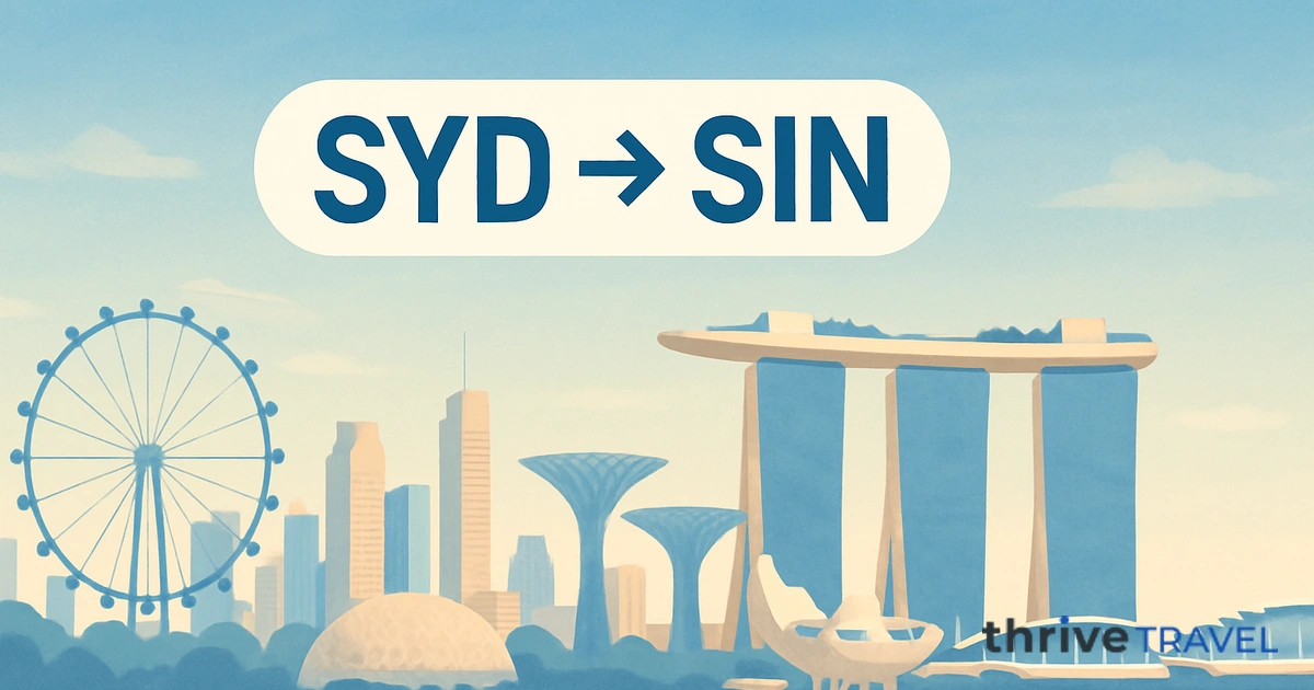 Sydney to Singapore