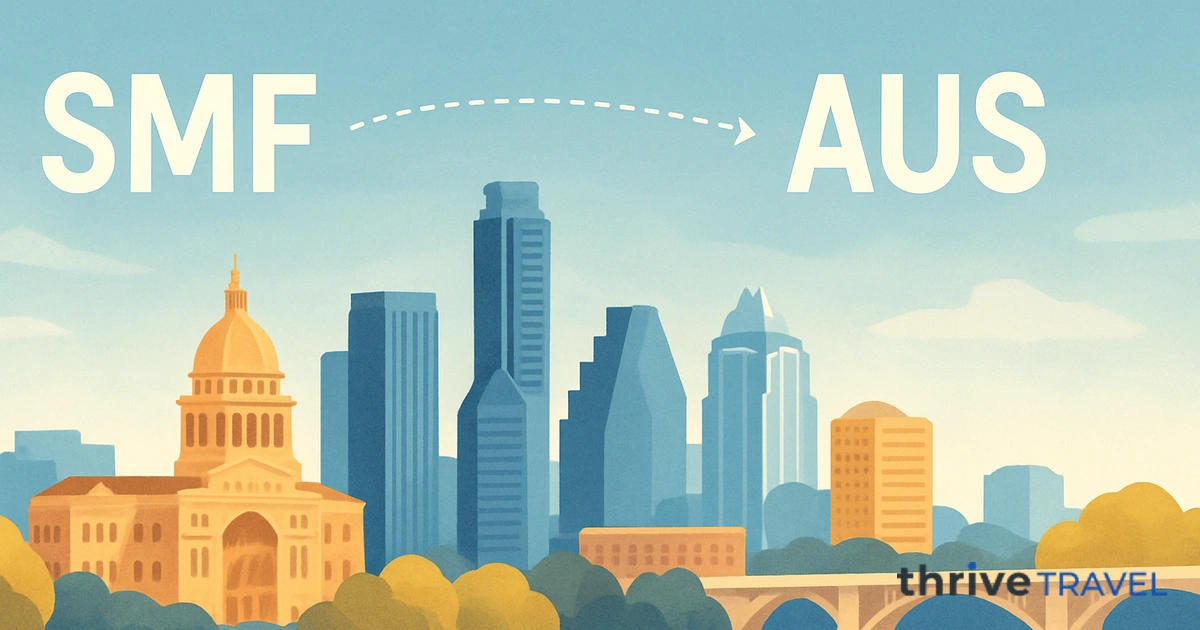 Sacramento to Austin