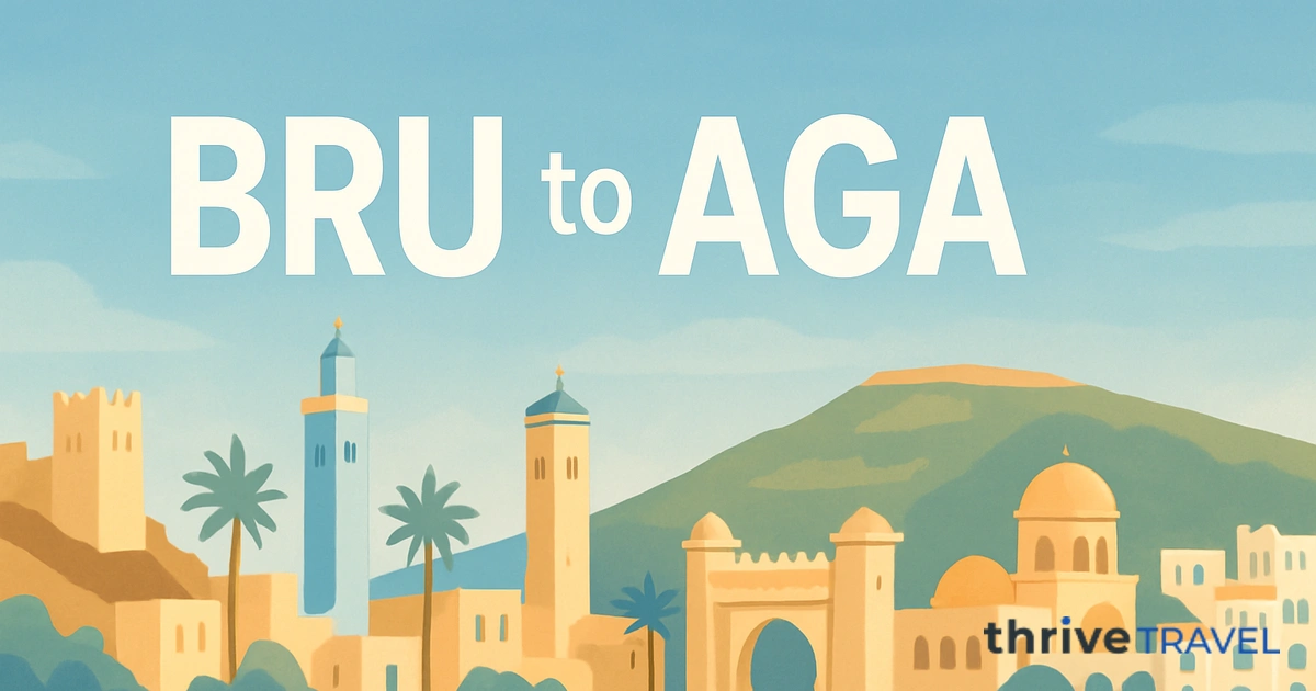 Brussels to Agadir
