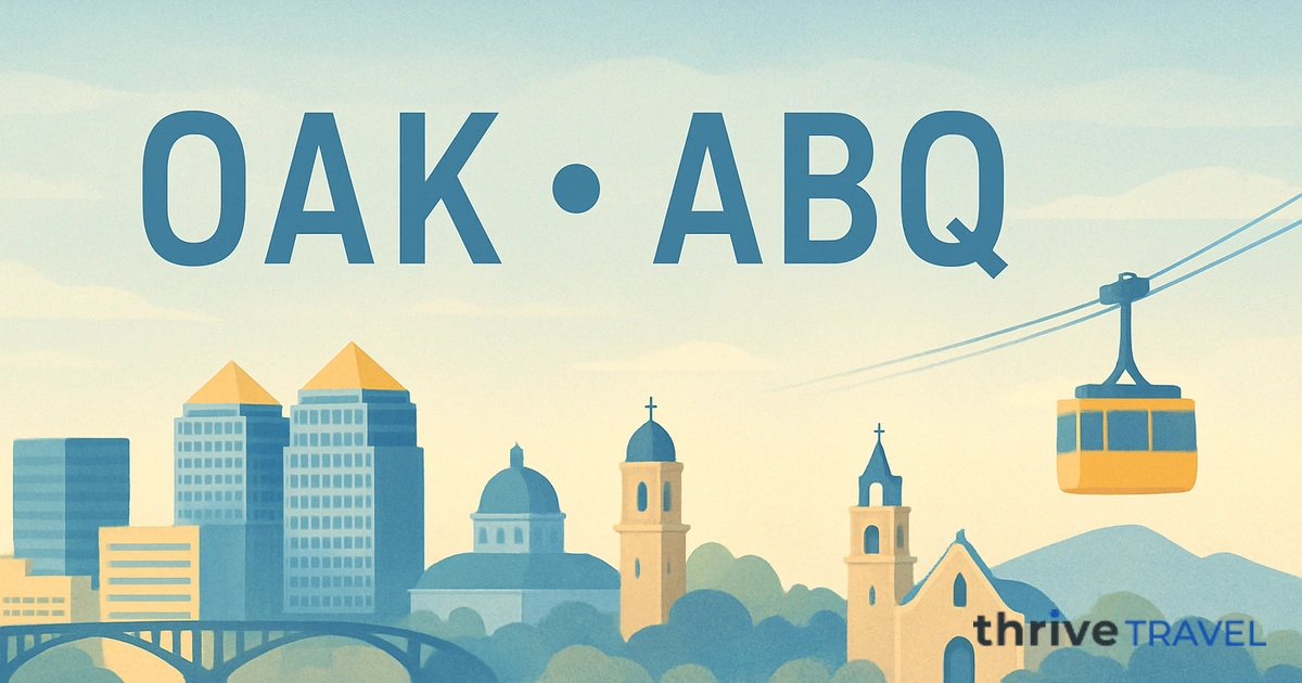 Oakland to Albuquerque