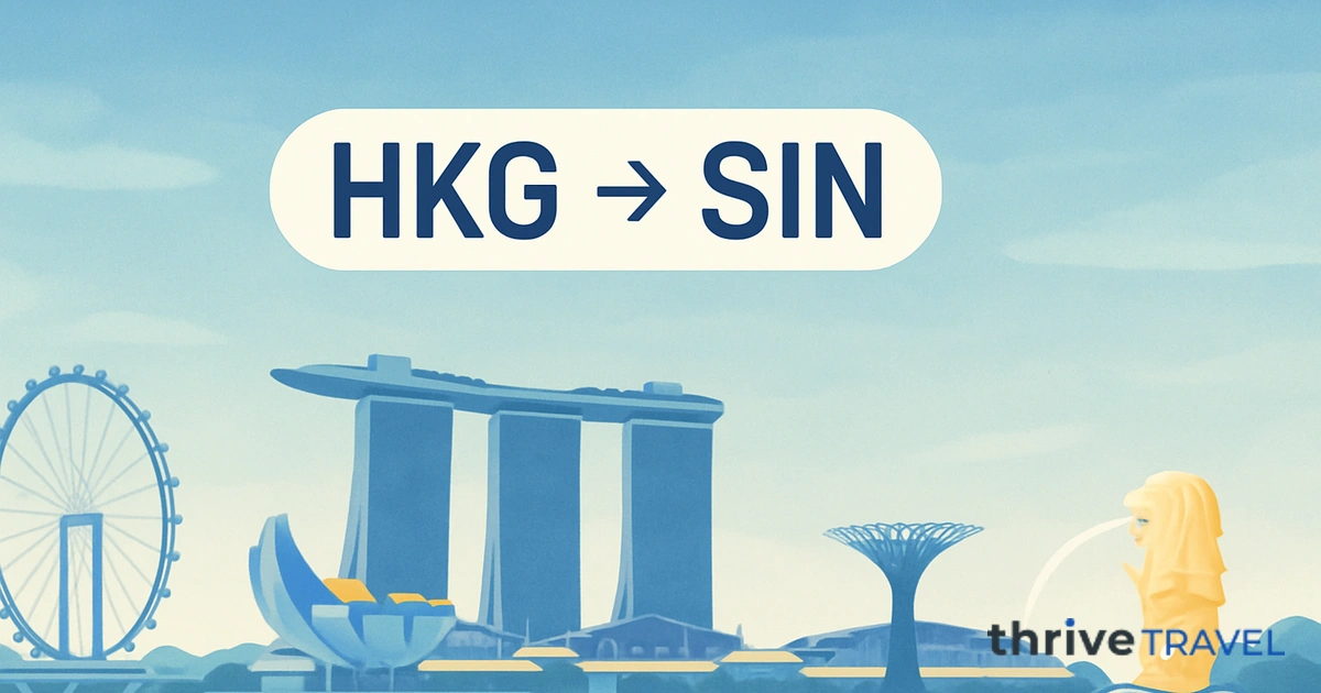 Hong Kong to Singapore