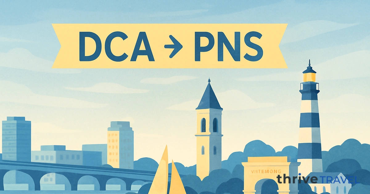 Washington to Pensacola