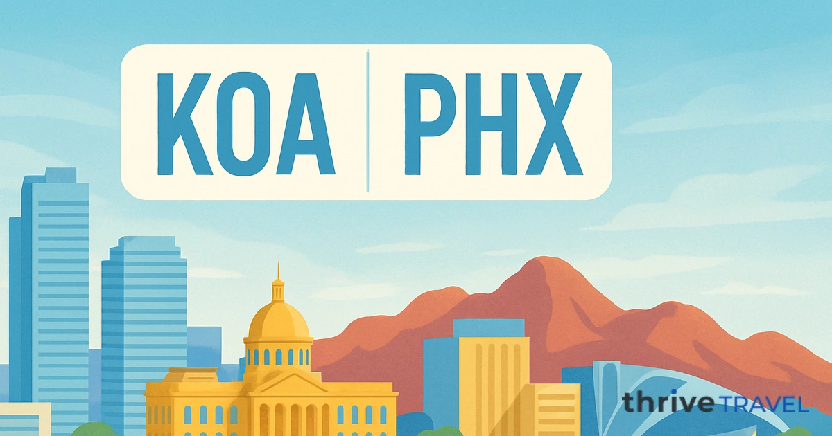 Kona to Phoenix