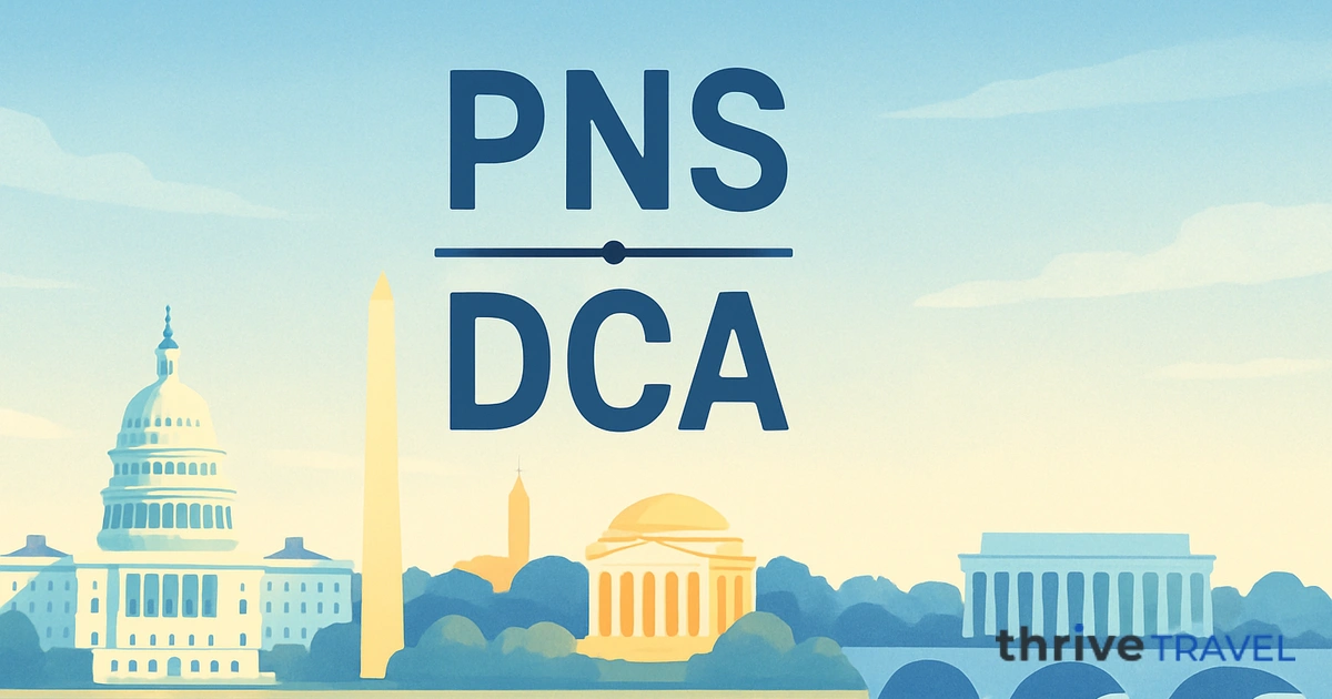 Pensacola to Washington D.C.