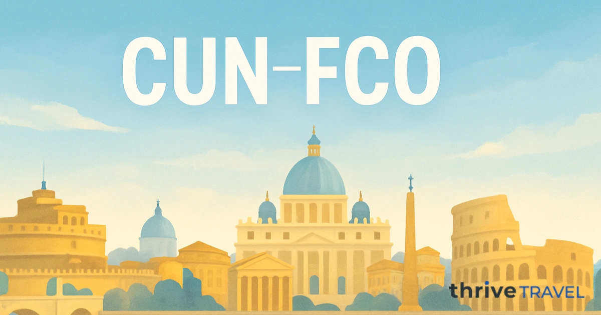 Cancun to Rome
