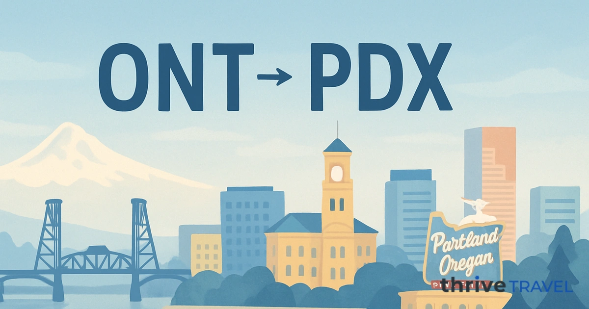Ontario to Portland