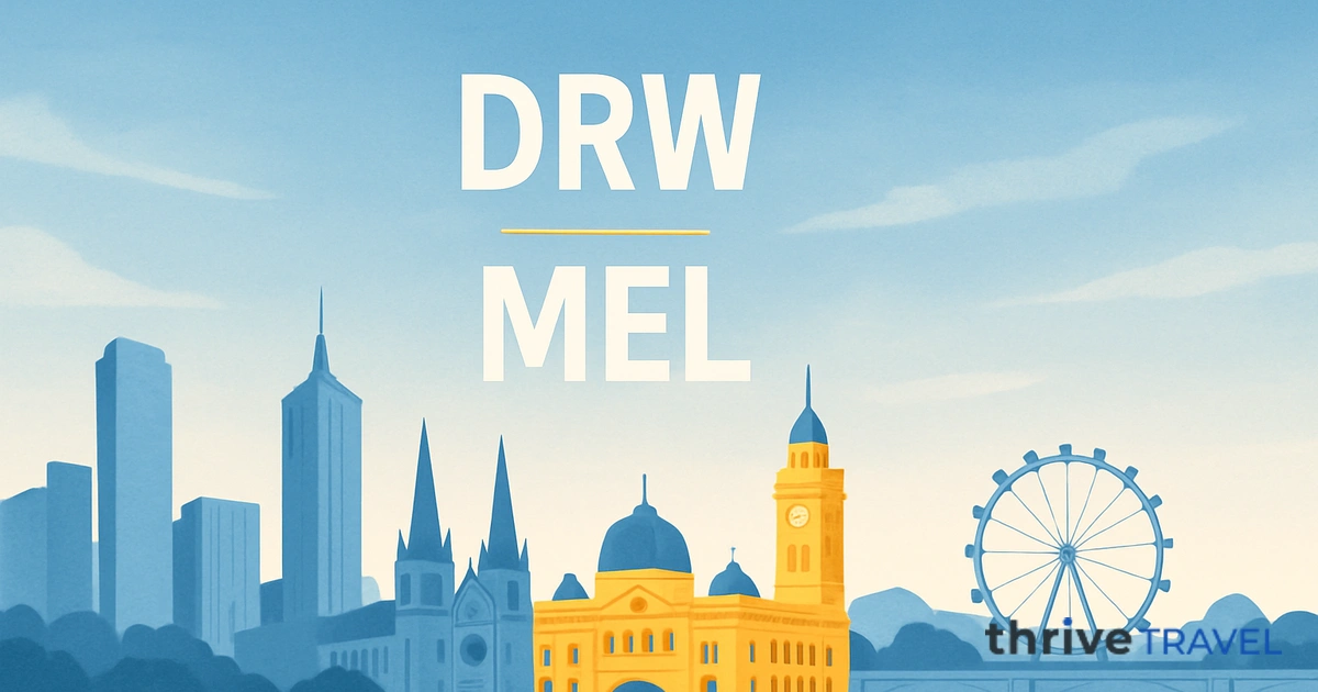 Darwin to Melbourne
