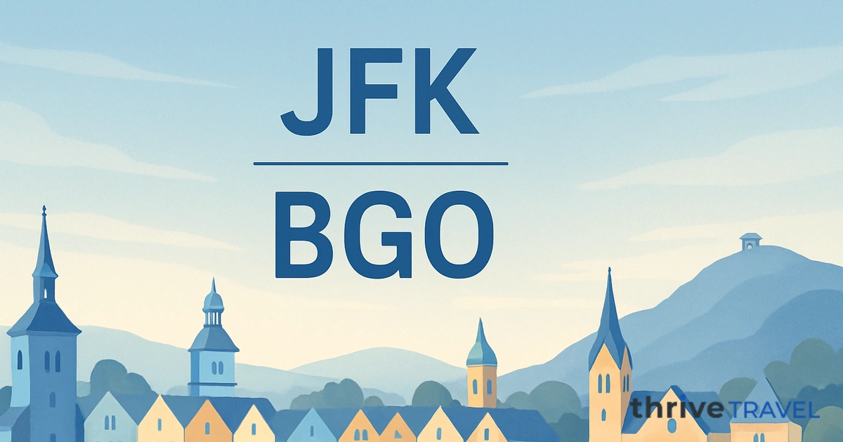 New York to Bergen