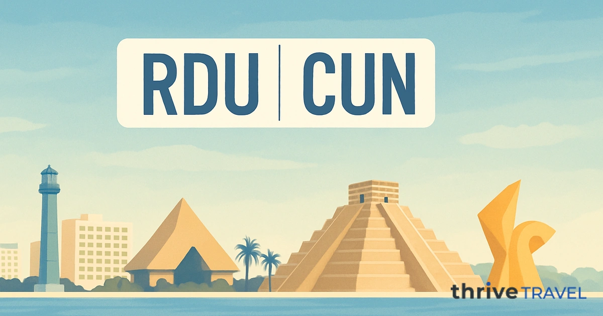 Raleigh to Cancún