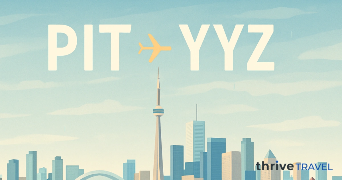 Pittsburgh to Toronto