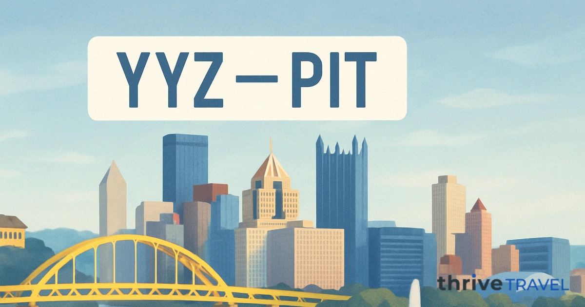 Toronto to Pittsburgh