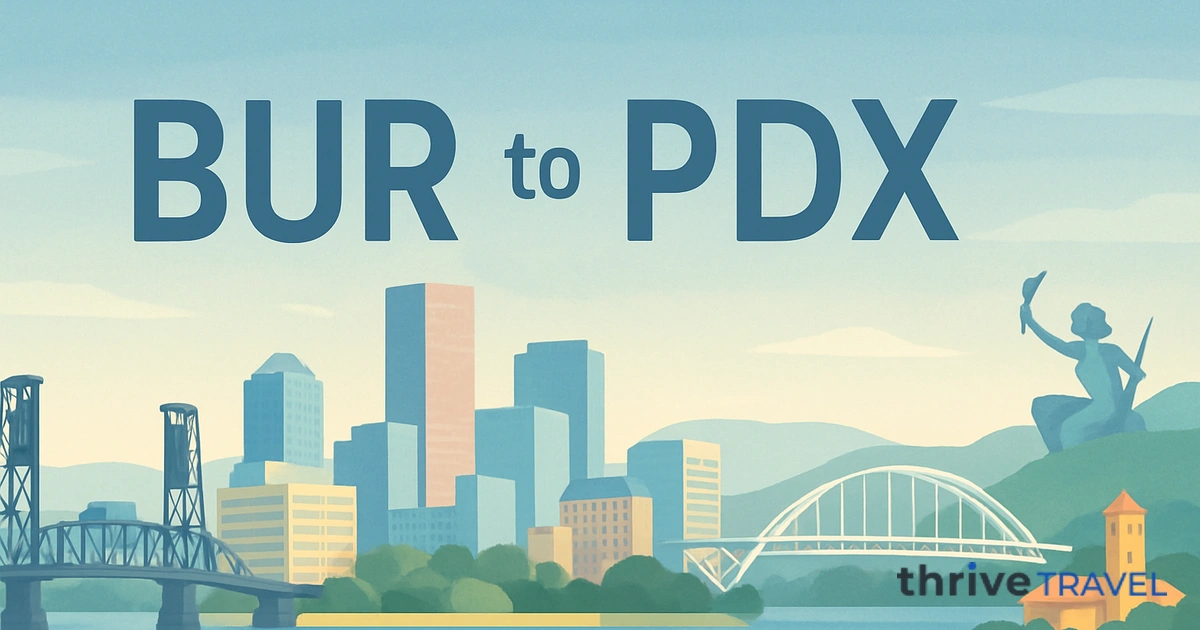 Burbank to Portland