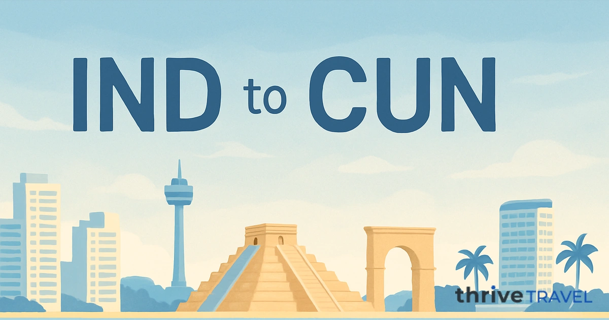 Indianapolis to Cancun