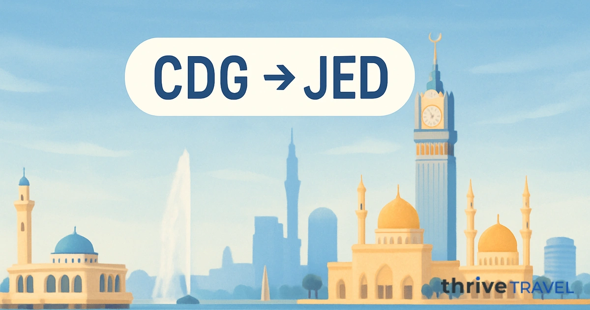 Paris to Jeddah