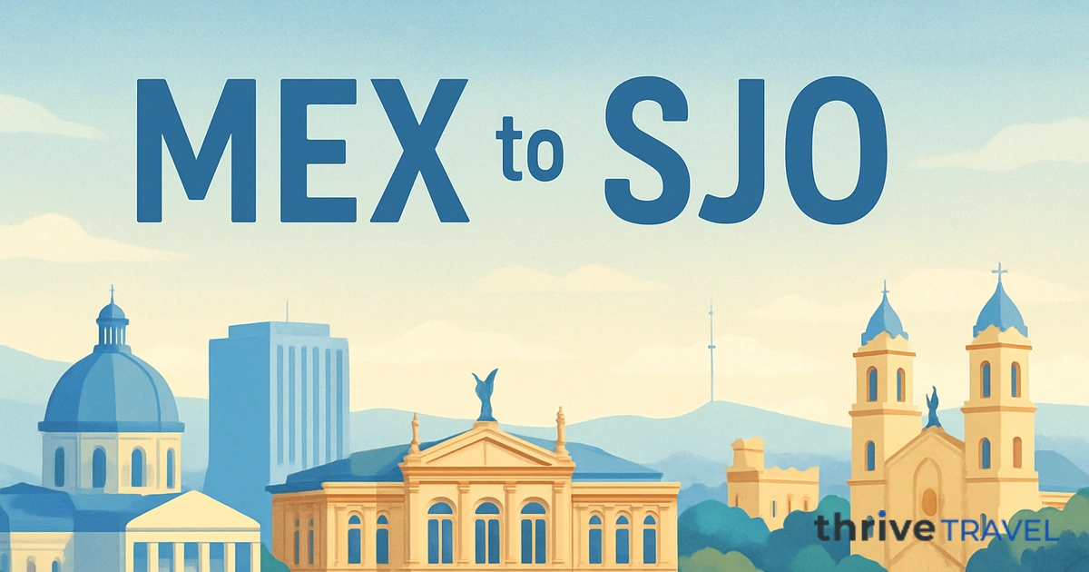 Mexico City to San Jose