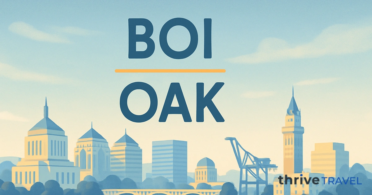 Boise to Oakland