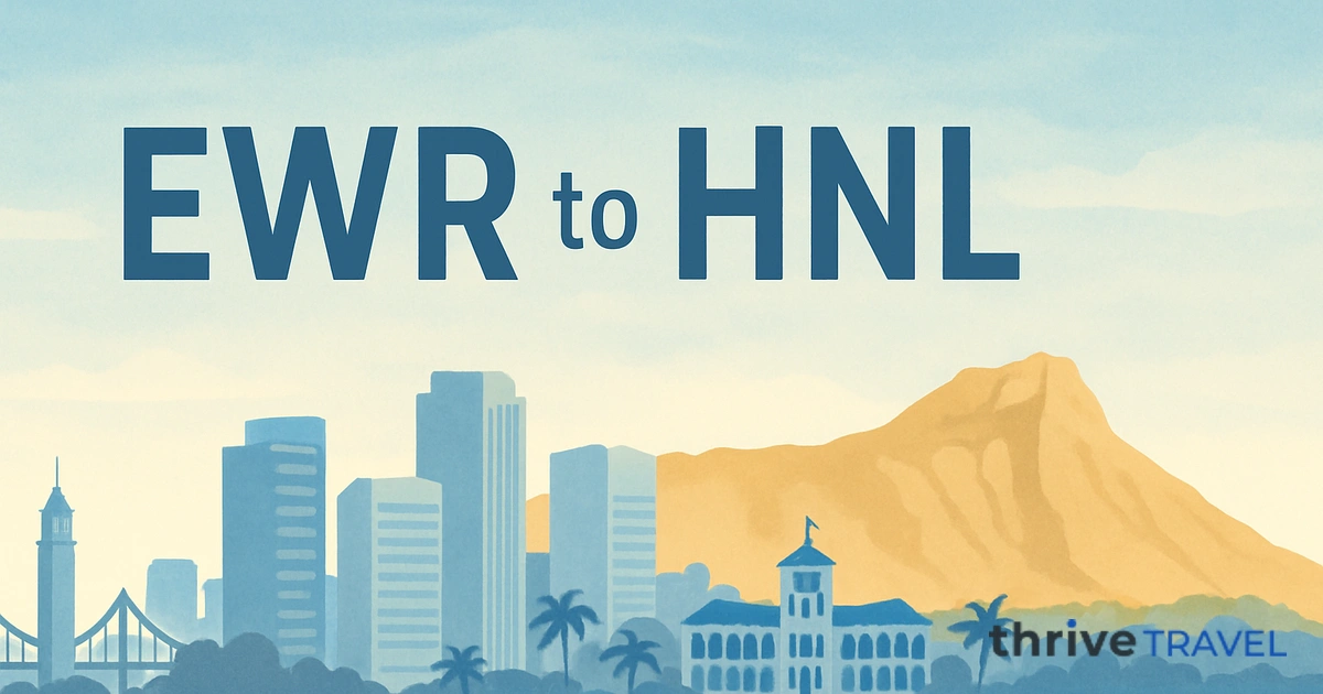 Newark to Honolulu