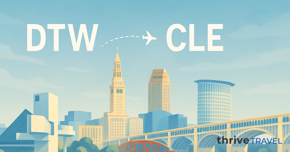 Detroit to Cleveland