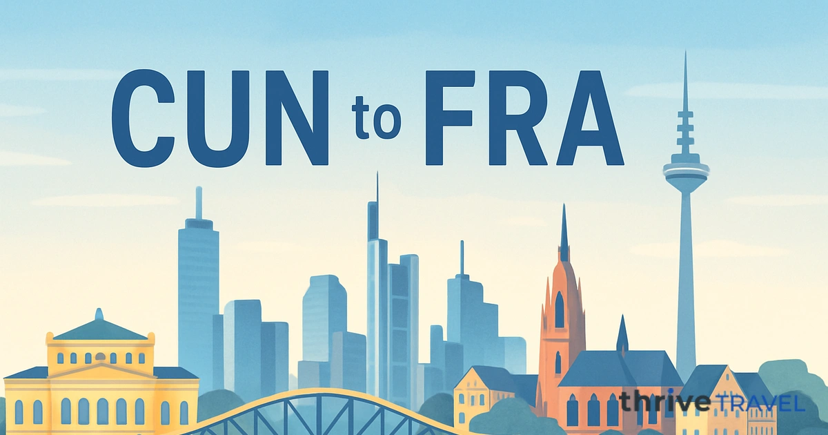 Cancún to Frankfurt