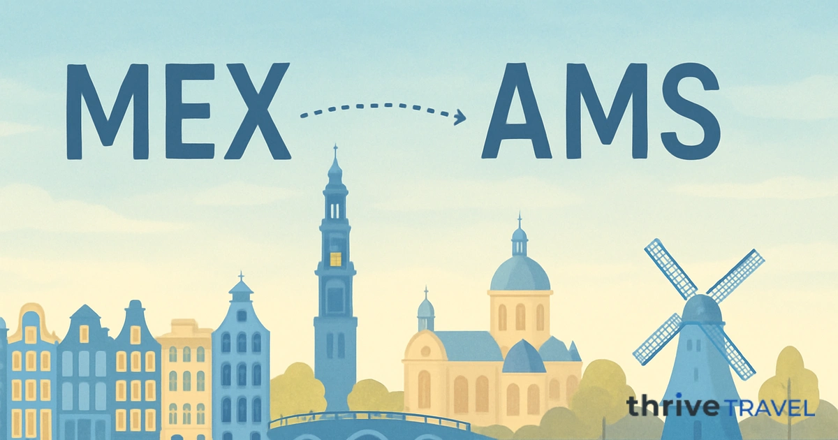 Mexico City to Amsterdam