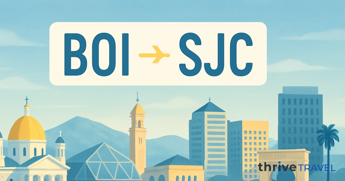 Boise to San Jose