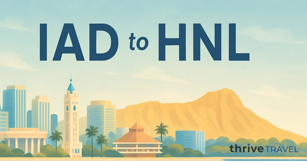 Washington to Honolulu