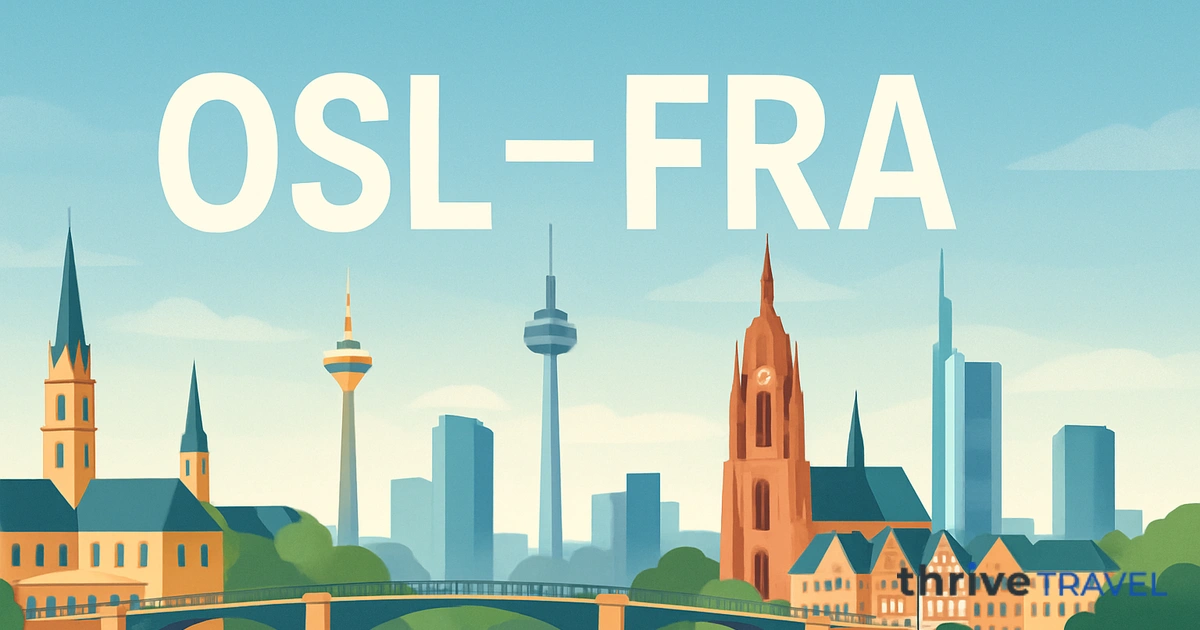 Oslo to Frankfurt