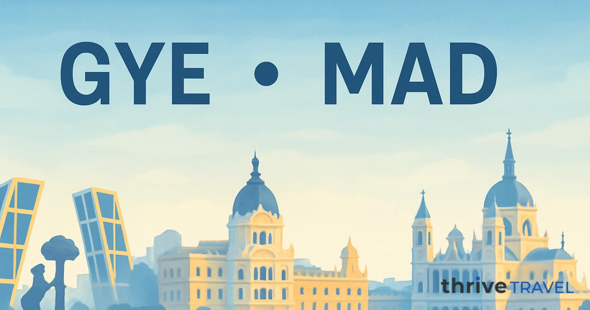 Guayaquil to Madrid