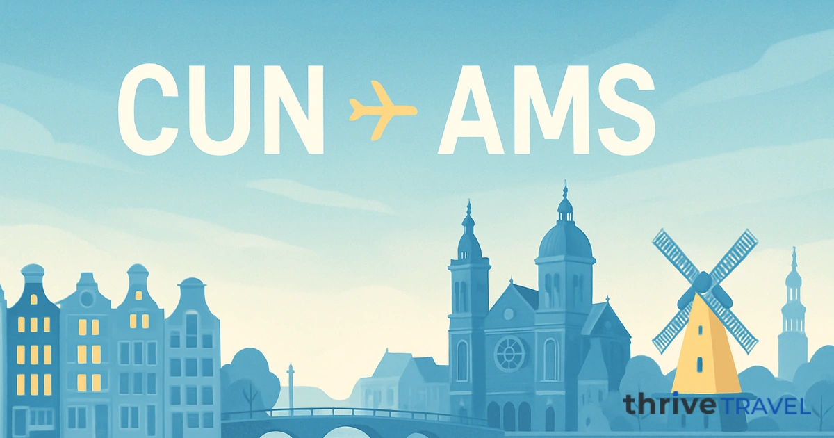Cancún to Amsterdam