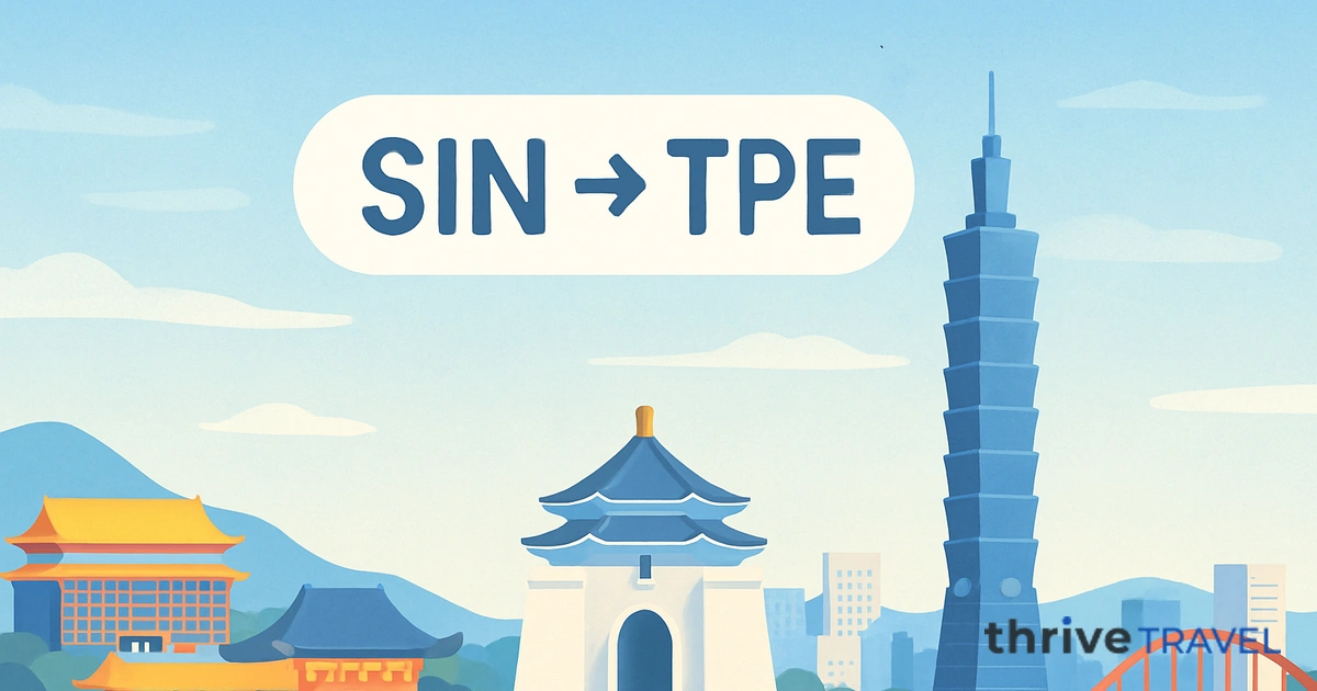 Singapore to Taipei