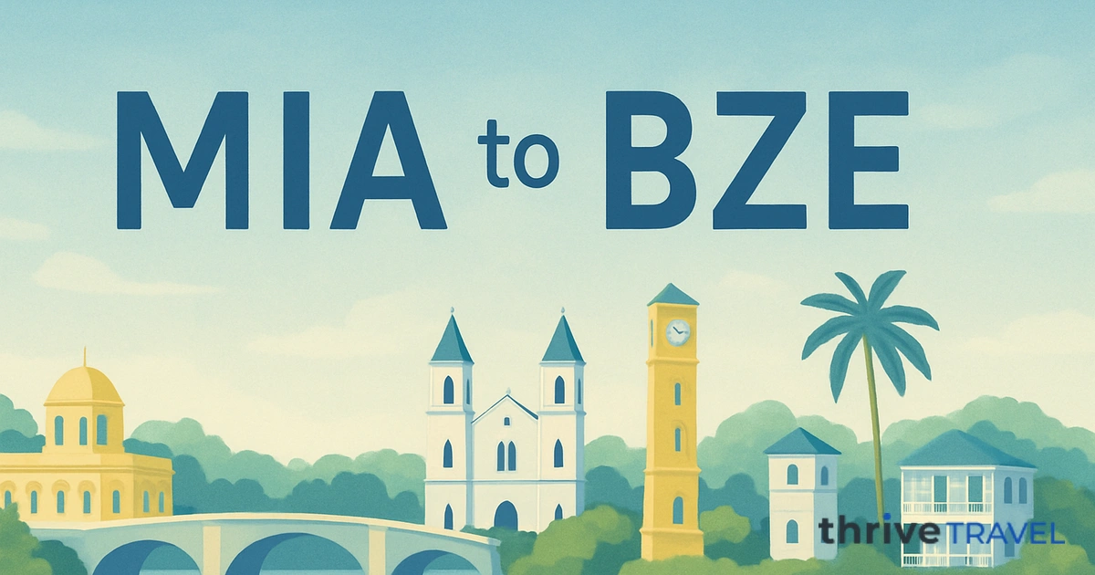 Miami to Belize City