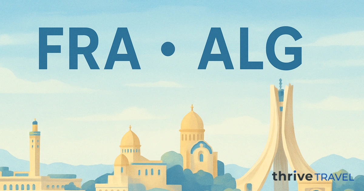 Frankfurt to Algiers