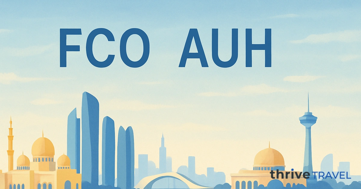 Rome to Abu Dhabi