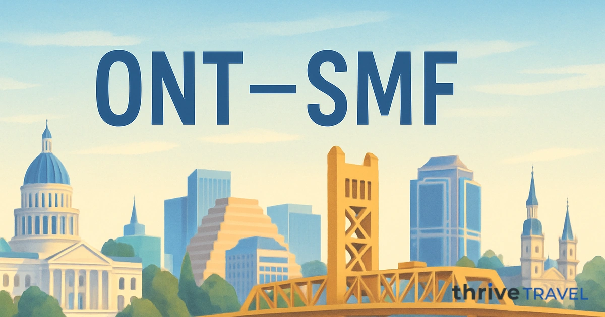 Ontario to Sacramento