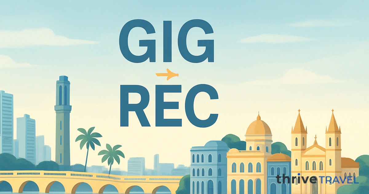 Rio de Janeiro to Recife